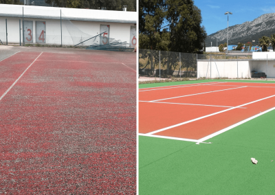 RÉGÉNÉRATION TERRAIN DE TENNIS - LA GARDE (83)