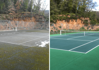 RÉGÉNÉRATION TERRAIN DE TENNIS - LA GARDE-FREINET (83)